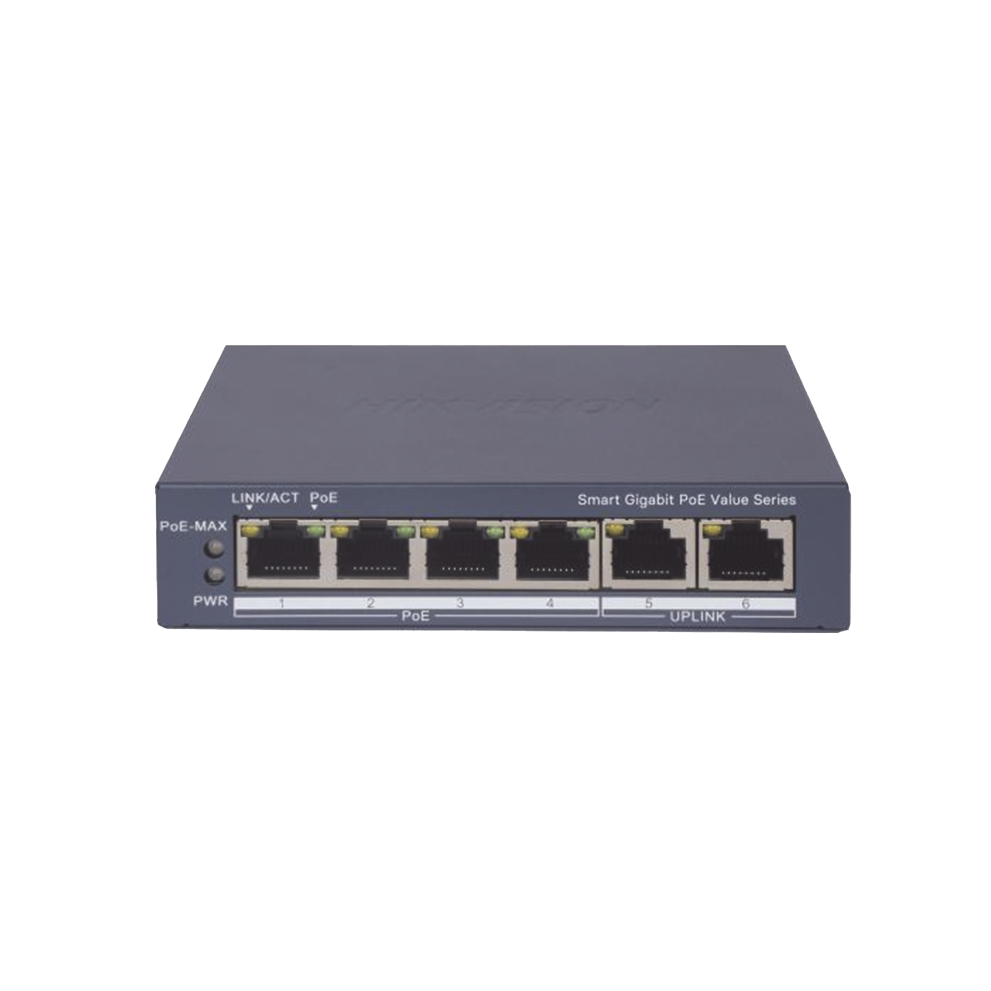 DS-3E1506P-EI/M|Switch Gigabit PoE+ / Administrable / 4 Puertos 1000 Mbps PoE+ / 2 Puertos 1000 Mbps Uplink / Configuración Nube Hik-PartnerPro / Modo Extendido hasta 300 Metros / 45 Watts